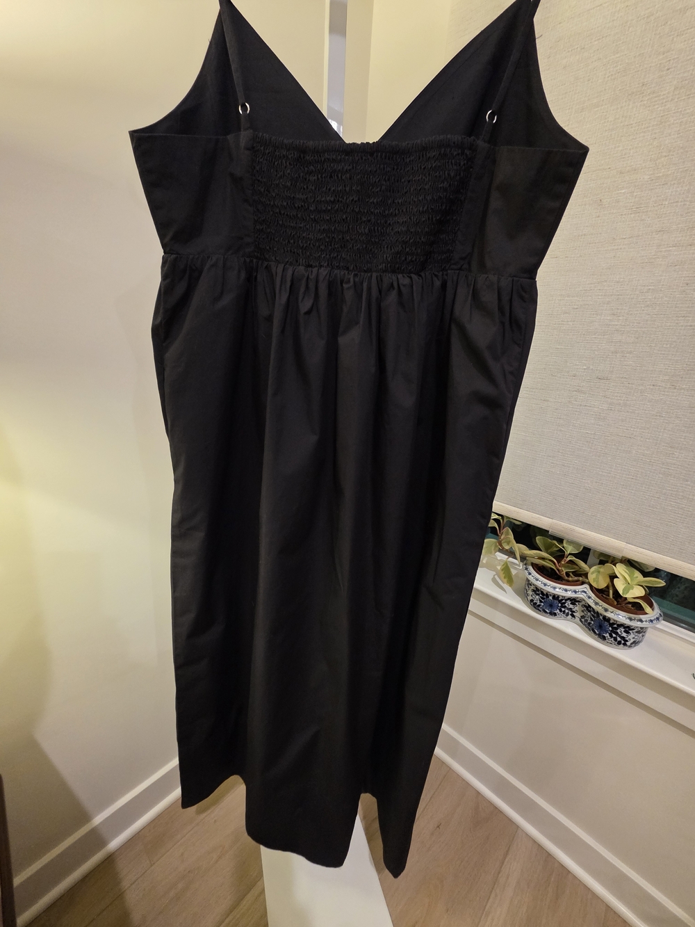 Classic Black V-Neck Spaghetti Strap Dress Size L - Picture 7 of 16